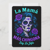 La Mamá Más Chingona Funny Spanish Mama Einladung (Rückseite)