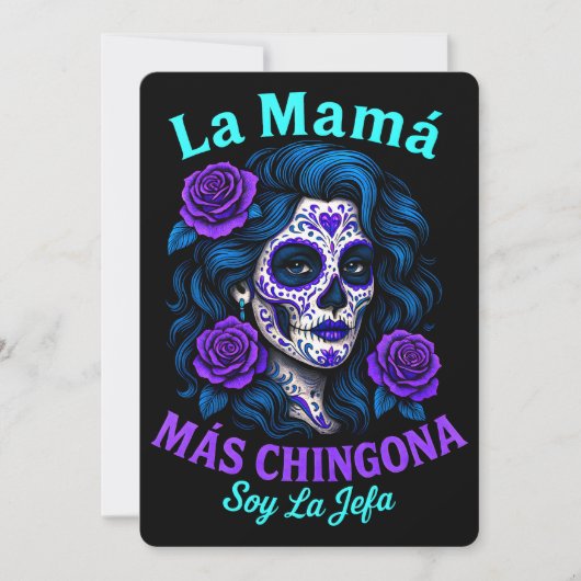 La Mamá Más Chingona Funny Spanish Mama Einladung (Vorderseite)