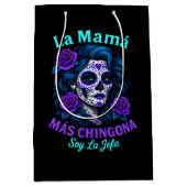La Mamá Más Chingona Funny Spanish Mama Mittlere Geschenktüte (Vorderseite)