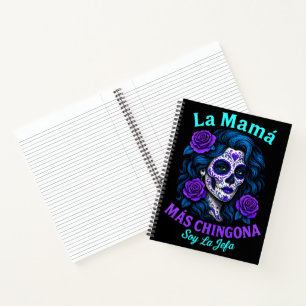 La Mamá Más Chingona Funny Spanish Mama Notizblock
