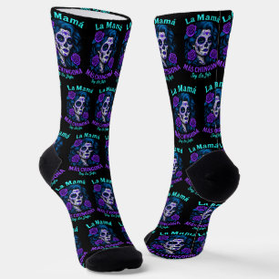 La Mamá Más Chingona Funny Spanish Mama Socken