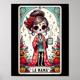 La Mamá Tarot Card Funny mexikanische Mama Spanisc Poster