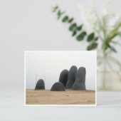 la mano punta postkarte (Stehend Vorderseite)