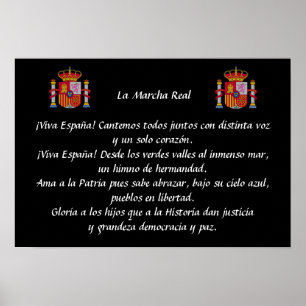 La Marcha Real (Spanish National Anthem) Poster