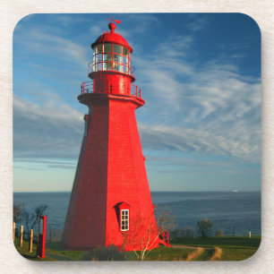 La Martre Leuchtturm Matane auf dem Gaspe Getränkeuntersetzer