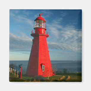 La Martre Leuchtturm   Matane auf dem Gaspe Magnet
