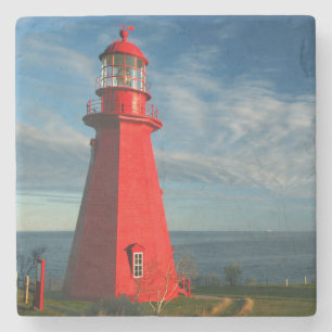 La Martre Leuchtturm Matane auf dem Gaspe Steinuntersetzer