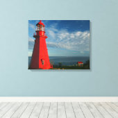 La Martre Lighthouse | Matane auf dem Gaspe Leinwanddruck (Insitu (Holzboden))