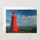 La Martre Lighthouse | Matane auf dem Gaspe Postkarte (Vorne/Hinten)