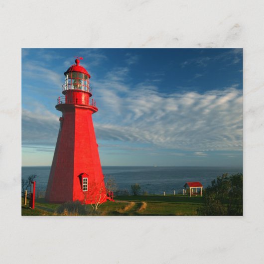La Martre Lighthouse | Matane auf dem Gaspe Postkarte (Vorderseite)