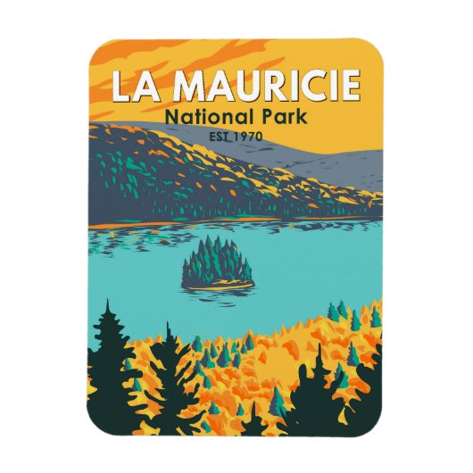 La Mauricie Nationalparkprojekt des Travel Art Vin Magnet (Vertikal)