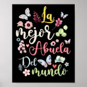 La Mejor Abuela del Mundo Hispanic Oma Poster (Vorne)