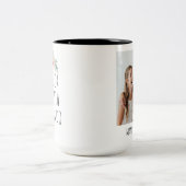 La mejor abuelita del mundo - Benutzerdefiniertes Zweifarbige Tasse (Mittel)