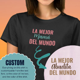 La Mejor Del Mundo Custom Shirt Geschenk Idee