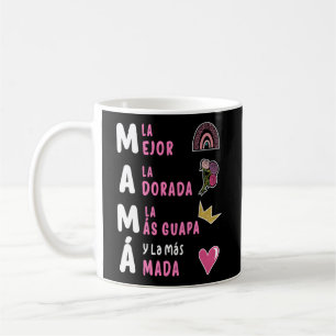 La Mejor Mama Del Mundo Spanische Muttertagsflora Kaffeetasse