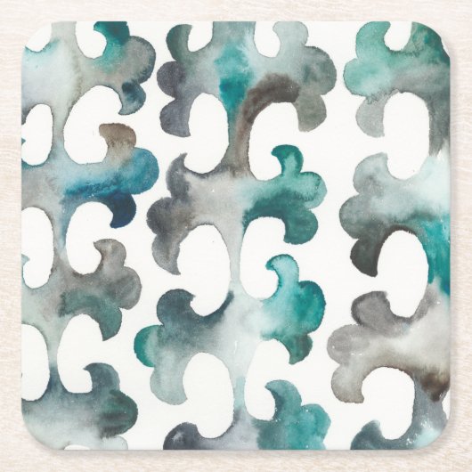 La Mer Rechteckiger Pappuntersetzer (Vorderseite)