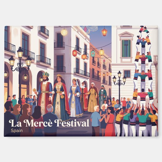 La Mercè Festival Barcelona Spanien Magnet (Vorderseite)