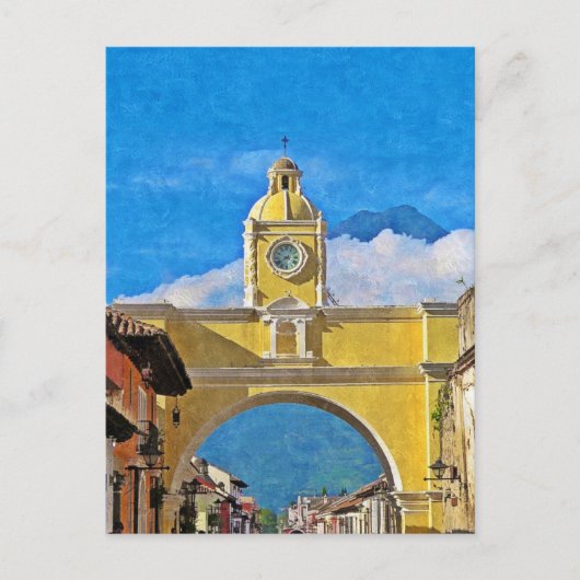 La Merced Arch - Antigua Postkarte (Vorderseite)