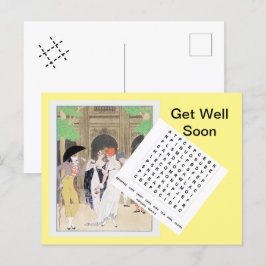 La Merveilleuse au Palais Royal (1921) von Barbier Postkarte