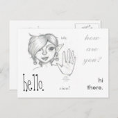 La Mia Amica. Postkarte (Vorne/Hinten)