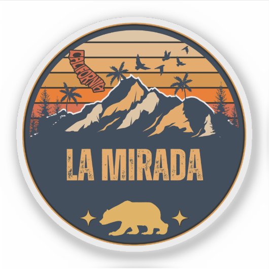 La Mirada, Kalifornien Aufkleber (Vorderseite)
