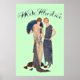 La mode illustrée (Französische Zeitschrift 1922) Poster