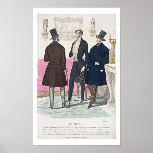 La Mode: Werbung für Männer im 19. Jahrhundert Poster (Vorne)