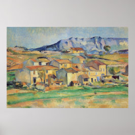 La Montagne Sainte-Victoire - Paul Cezanne - c1886 Poster