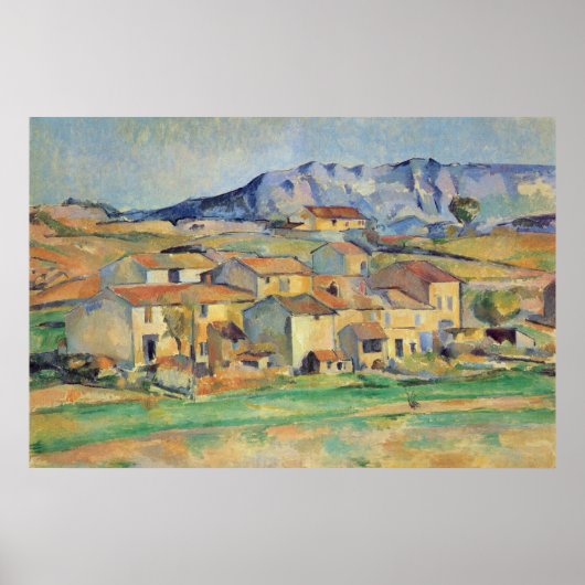 La Montagne Sainte-Victoire - Paul Cezanne - c1886 Poster (Vorne)