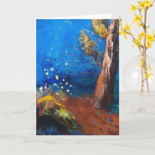 La Mort de Bouddha | Odilon Redon Karte (Gelbe Blume)