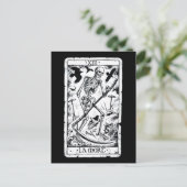 La Mort Tarot Card Postkarte (Stehend Vorderseite)