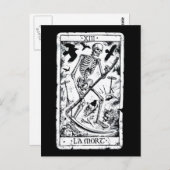 La Mort Tarot Card Postkarte (Vorne/Hinten)