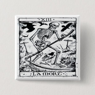 La Mort Tarot-Karte Button