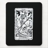 La Mort Tarot-Karte Mousepad (Vorne)