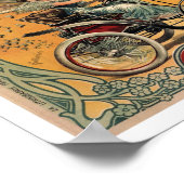 La Mouche, Automobil, Werbung, Jugendstil Poster (Ecke)