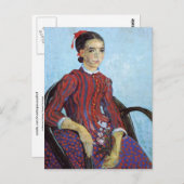 La Mousmé, Sitting, Vincent Van Gogh Postkarte (Vorne/Hinten)