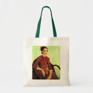 La Mousme, Sitz von Vincent van Gogh Tote Bag Tragetasche