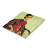 La Mousme, Sitzung von Vincent van Gogh Fliese (Seite)