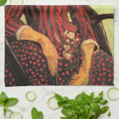 La Mousme, Sitzung von Vincent van Gogh Geschirrtuch (Gefaltet)