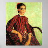 La Mousme, Sitzung von Vincent van Gogh Poster (Vorne)