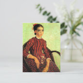 La Mousme, Sitzung von Vincent van Gogh Postkarte (Stehend Vorderseite)