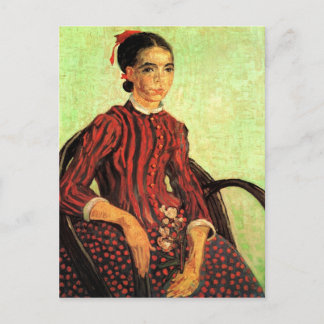 La Mousme, Sitzung von Vincent van Gogh Postkarte