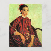 La Mousme, Sitzung von Vincent van Gogh Postkarte (Vorderseite)