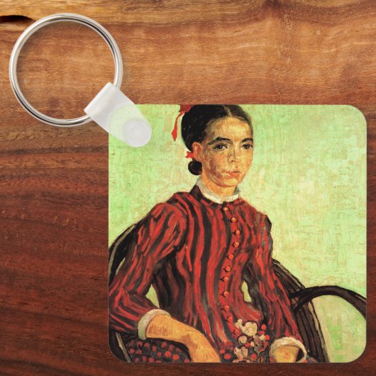 La Mousme, Sitzung von Vincent van Gogh Schlüsselanhänger (Vorderseite)