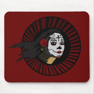 "La Muerta" auf ROTER ruchloser Aufstiegs-Sammlung Mousepad