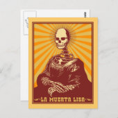 La Muerta Lisa Postkarte (Vorne/Hinten)