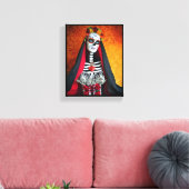 La Muerte Wrapped Canvas Leinwanddruck (Insitu (Wohnzimmer))
