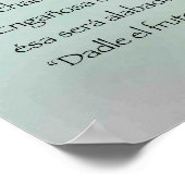 La Mujer Fürte — Proverbios 31:10-31 Kartell Poster (Ecke)