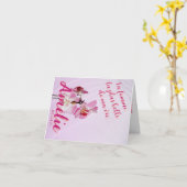 La mujer más bella de mi vida tarjeta editable karte (Gelbe Blume)