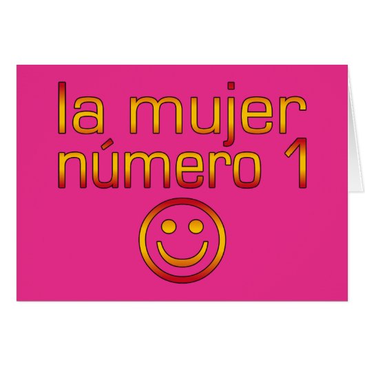 La Mujer Número 1 - Nummer 1 Ehefrau auf Spanisch (Vorderseite (Horizontal))